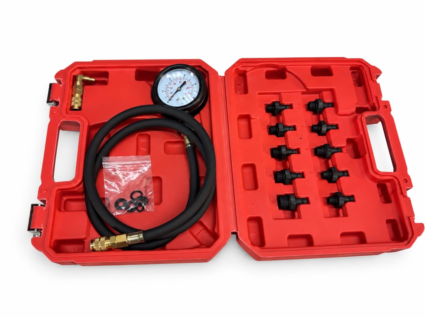Profesionální tester tlaku motorového oleje, 0-10 bar - QUATROS QS30188